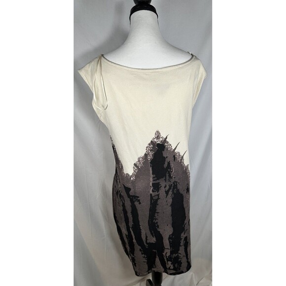 NWOT Jonathan Martin Black &White Stretch Sheath Dress Sz 14 Pullover Party FLAW - Picture 3 of 11